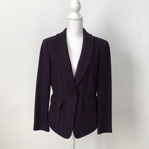 ST. JOHN Couture Dark Purple Aubergine Jacket Blazer